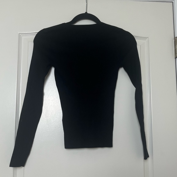 NWT‎ Madewell Wide Rib Sweater Top in Black Size XS - Picture 4 of 5